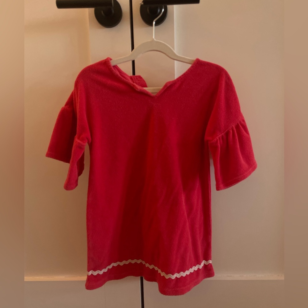 Janie and jack red terry coverup